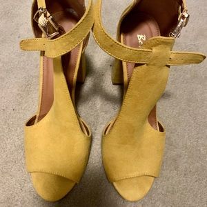 Mustard Heels (Worn Once)